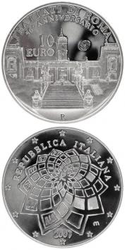 50 jaar Verdragen van Rome 10 euro Italië 2007